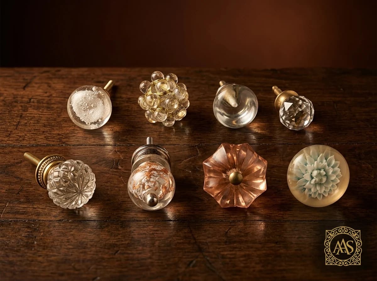 Glass Knobs — Handcrafted luxury export décor by Antique Arts Sourcing